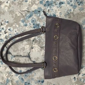Periwinkle leather purse